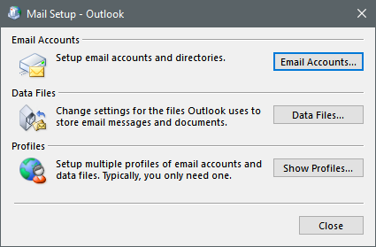 How to move location of .pst file in Office Outlook 2010-mail-panel.png