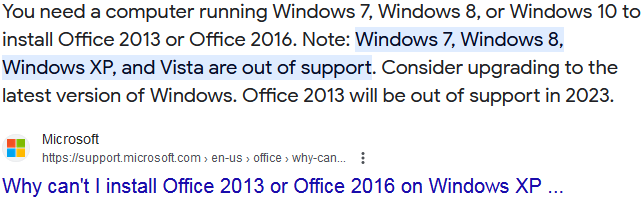 MS Office 2013 won't install, thinks I'm running WinXP-image.png