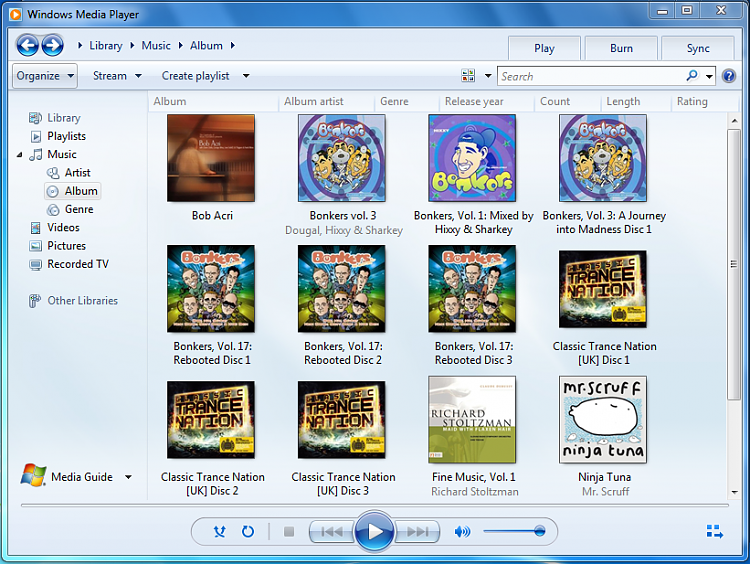 WMP12 Albums Revert To Original-media-player-before-album-update-online-.png