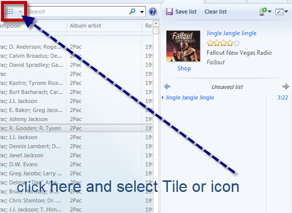 Windows media player Album art column has vanished in the &quot;library&quot;-wmp.png