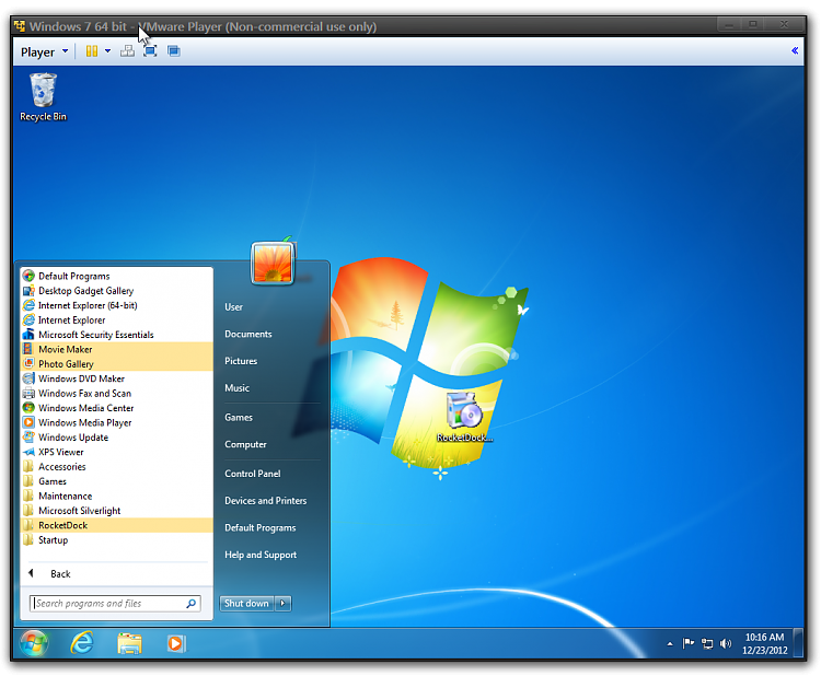 Downloading latest Windows Live Movie Maker-windows-7-64-bit-vmware-player-non-commercial-use-only-3.png