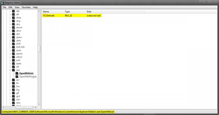 according to the registry, wmplayer is listed to open .exes? + other Q-2014-11-09_181057.jpg