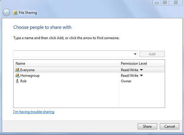Read/write issue with Homegroup-everyone-read-write.png