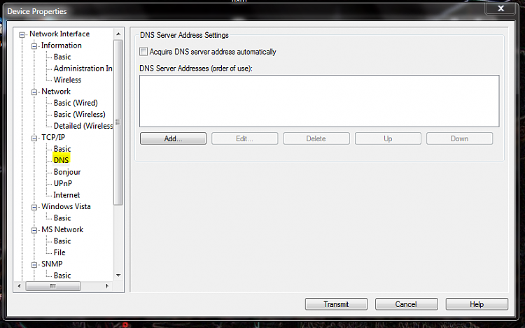 Wireless printer drops off the network-dns.png