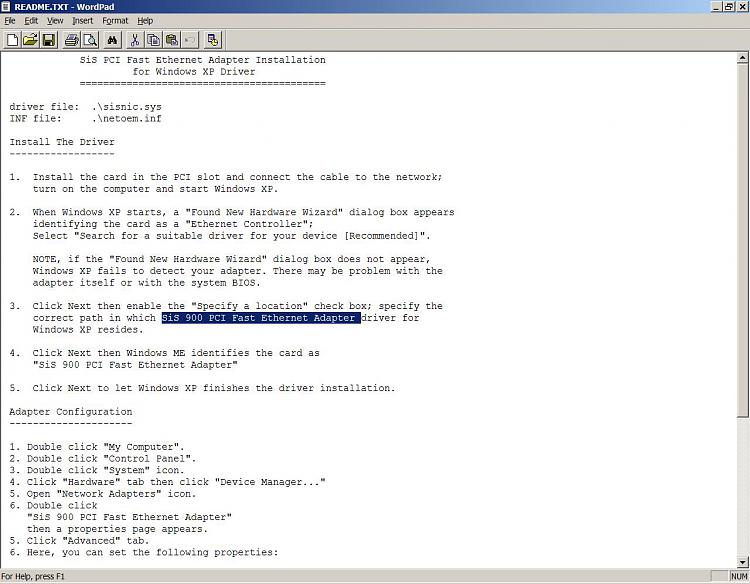 Network adapter driver problem-sis-driver-xp-readme.jpg