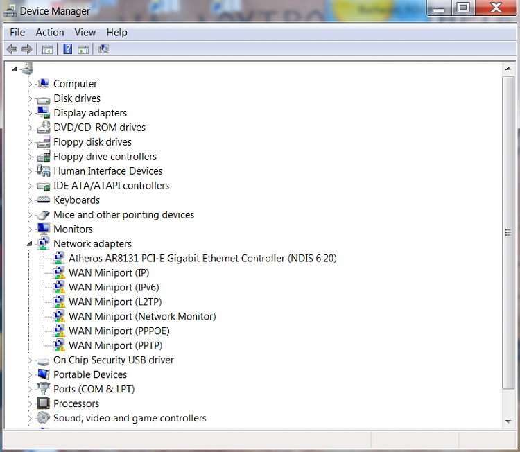 wan miniport (network monitor) #2 windows 8 driver