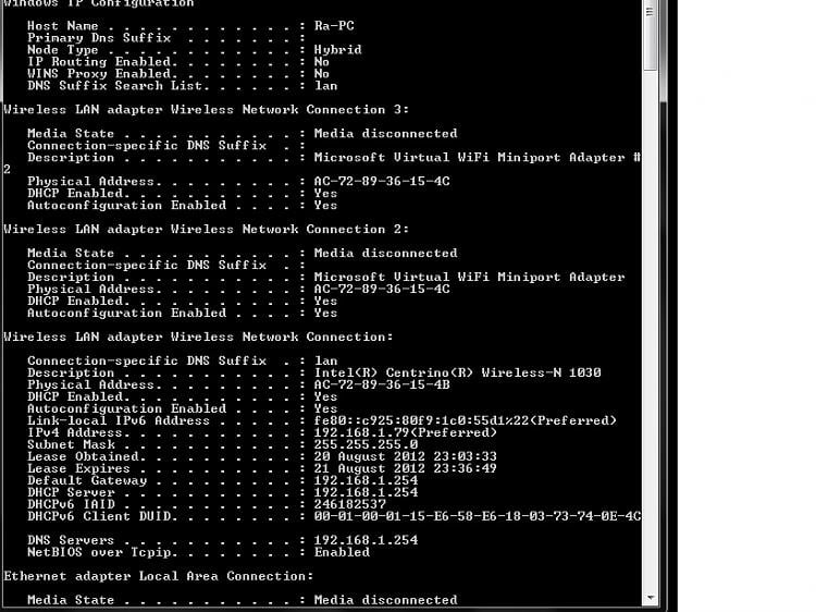 Wireless Lan Disconnected Vista