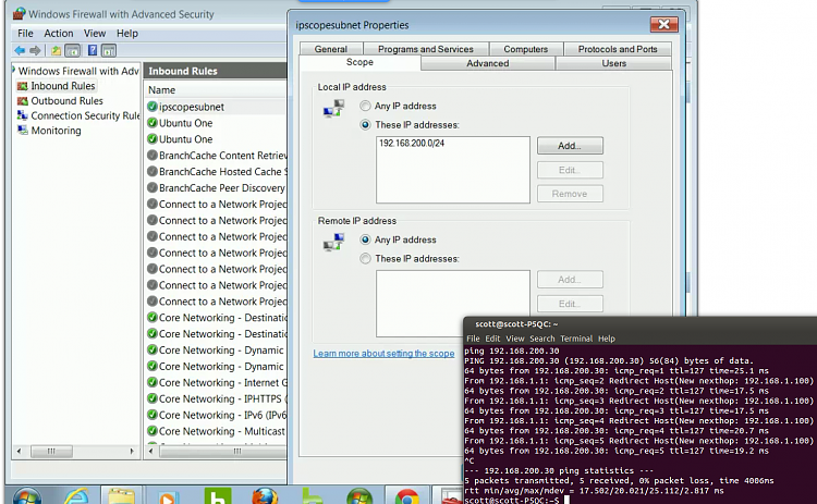 Windows 7 firewall exception incoming scope rule for different subnet-firewallruleworks.png