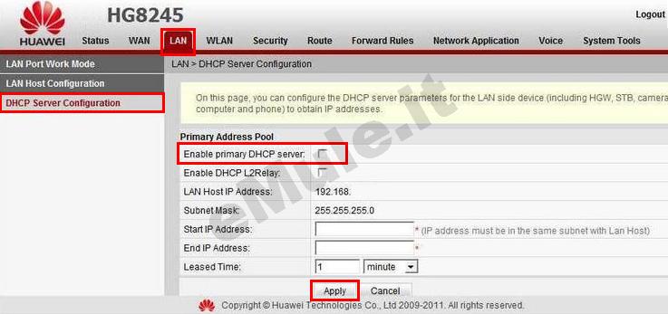 &quot;Unidentified network&quot; - No internet access (LAN)-huaweihg8245_dhcp.png