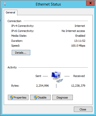 Computer doesn't have a valid IP address-status.png