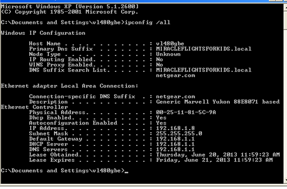 cant connect windows 7 pro to sbs 2003 server - error code 0x0000232B-xp-pro-ipconfig.png