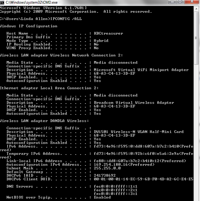Continuous loss of Wireless IP on WIN7 DELL INSPIRON N7010.-06-30-13_kbctreasurer_cmd_ipconfig.png
