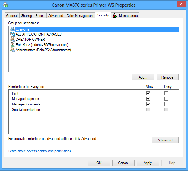 Shared printer requires credentials for standard user-share-printer-everyone.png