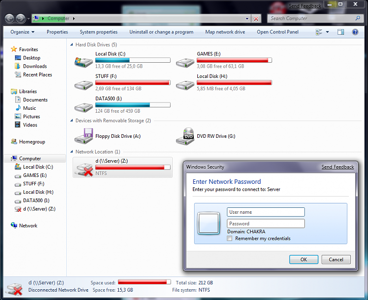 Network drives don't reconnect at logon (&quot;Could not reconnect all network drives&quot;)-credential.png