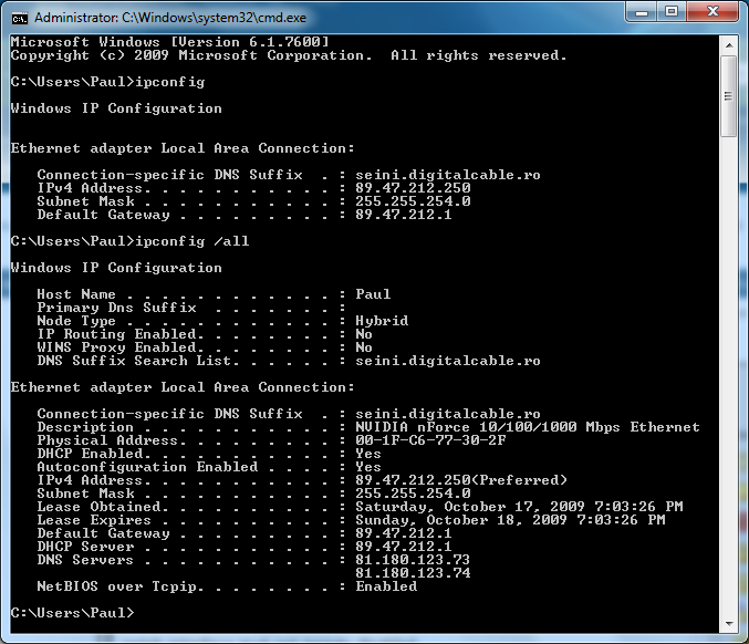 NVIDIA nForce Network Adapter problems-ipconfig.png