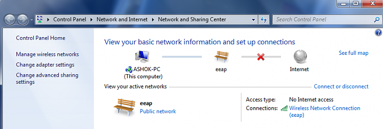Windows 7, Yellow triangle on wifi symbol, connected but no internet-network-sharing.png
