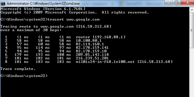 Some websites are not opened at all-result-running-command-tracert-wee.google.com-.jpg