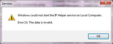 IP Helper will not start-error.png