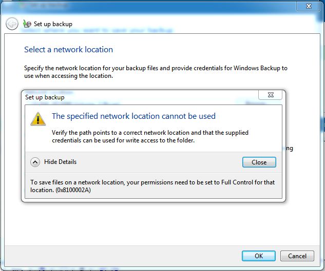 Win 7 can no longer back up to NAS, but Explorer can read/write files-backup-error.jpg