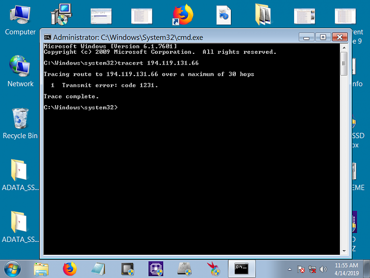 SSD boot drive cannot access internet where HDD has no problem-tracert.png