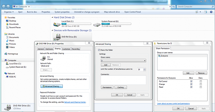 Unable to save to root of network drive-sharing-d-drive-permissions.png