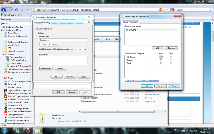 LAN between two laptops with win xp and win7-permissions.png