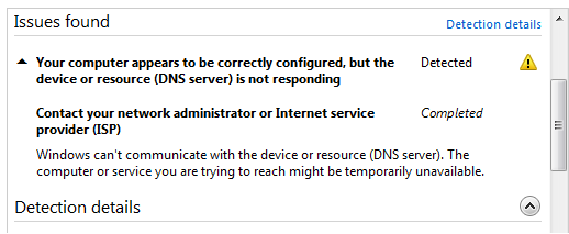 Computer Says Internet Access But Cannot Surf the Internet.-issues-found.png