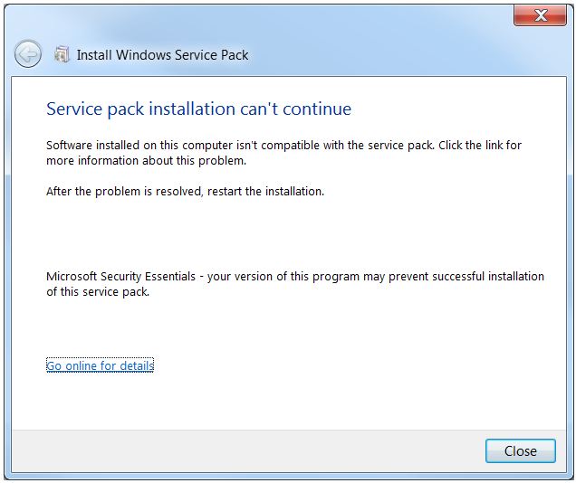 Windows 7 SP1 RTM Can Break Some Programs-sp1-error.jpg