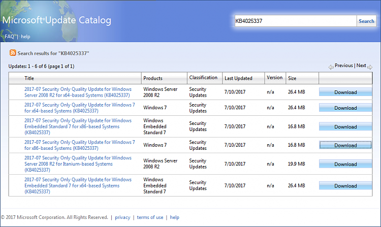 July 11, 2017 KB4025337 (Security-only update) for Windows 7-ms-update-catalog-kb4025337-.png