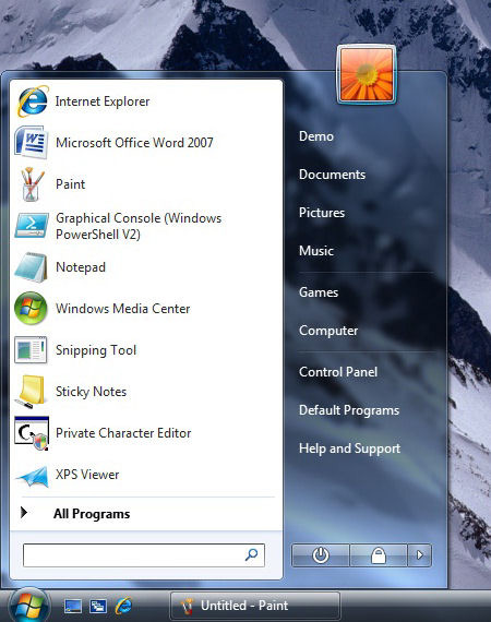 Windows 7 6801 Screen Shots-1028start450x570.jpg