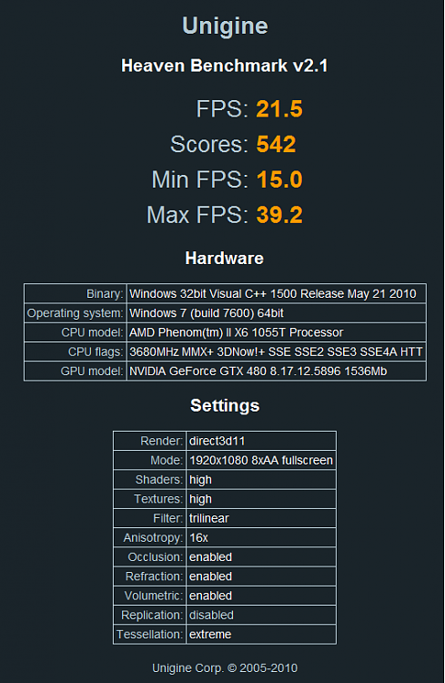 post your heaven 2.1 benchmarks here...-heaven2.png