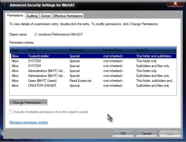 WEI - Cannot measure processor performance-permissions.jpg