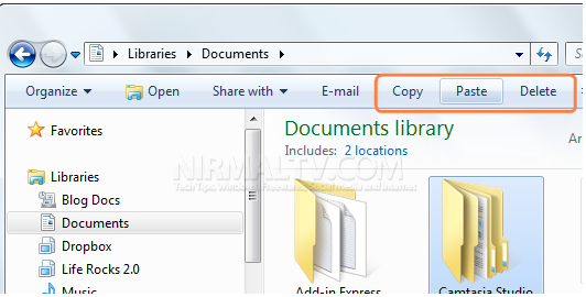 How to Add Copy, Paste and Delete Buttons in Windows Explorer Toolbar-copypastedelete.png
