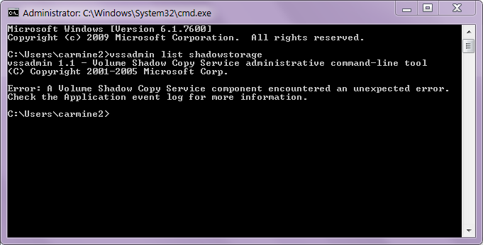 SFC/scannow  &amp;   vssadmin list shadowstorage-capture.png