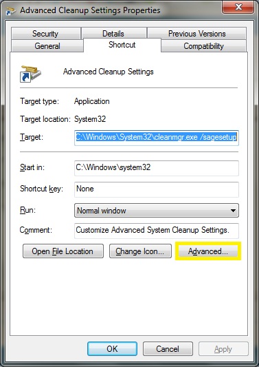 Advanced Disk Cleanup - Create Shortcuts Without A Batch File!-7.jpg
