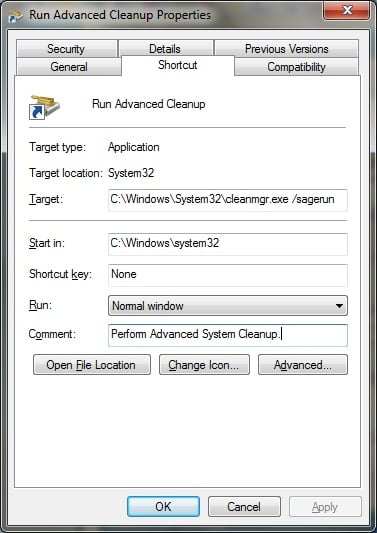Advanced Disk Cleanup - Create Shortcuts Without A Batch File!-10.jpg