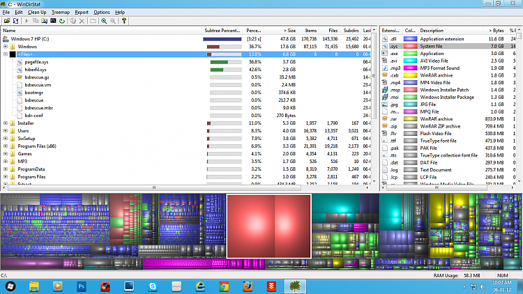 PageFile.sys &amp; Hiberfil.sys - Delete Safe?-windirstat_scr_on_hp.png