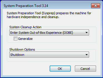 system out of box experience sysprep