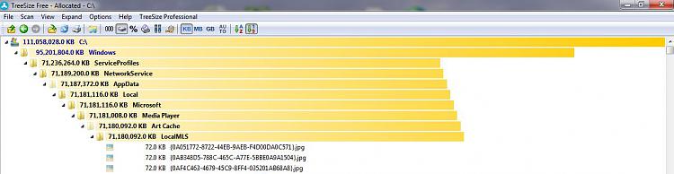 running out of hard drive space.  67.5GB unknown CAB file wasted space-treesize-2m-files.jpg