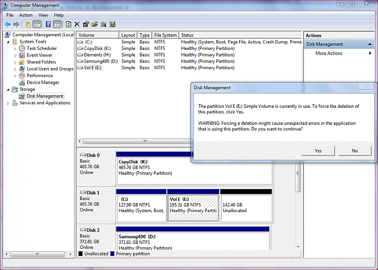 Cannot delete volume in disk management.  The partition is in use...-volumesnipcapture.png