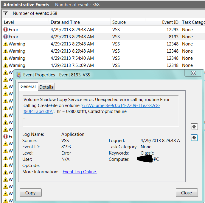 Event Viewer Errors &amp; Warnings-new-vss-errors.png