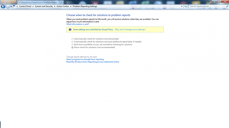 Everything Greyed out in Problem Reporting Page &amp; Win7 not turning off-win7.png