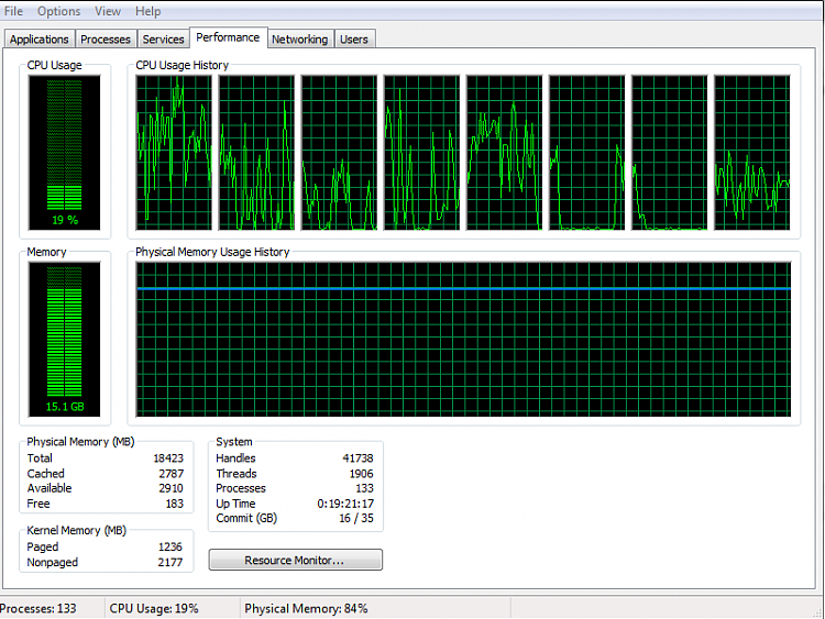 Over 7 hours ram usage hits 100% - sometimes randomly shows artifacts-capture.png