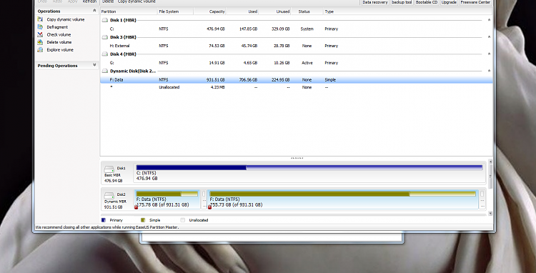 HDD divided into 2 simple volumes with same drive letter F-ease.png