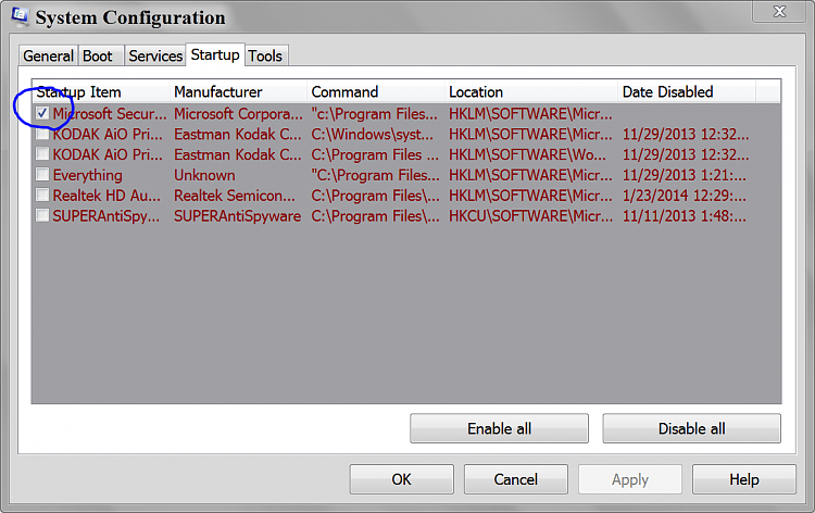 Long boot time between BIOS screen and Windows-msconfig-startup.png