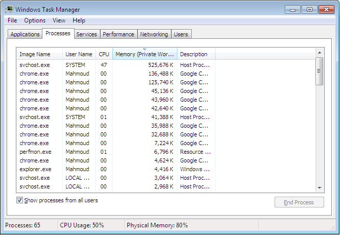 Very high memory (and sometimes CPU) usage by svchost.exe: up to 1 GB-svchost.png