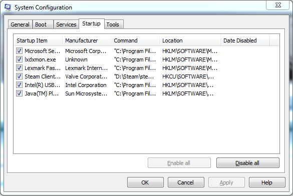 Why does my system seem slow and restarts take 30 seconds?-msconfig.png