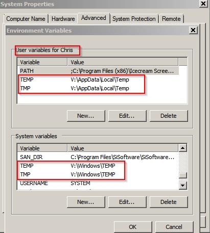 Changed location of 'TMP' and 'Temp' in Variables but no Temp files?-variables.jpg