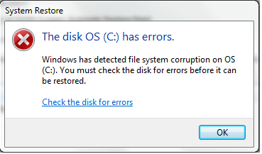 I can't perform disk check even scheduling the task fails-system-resotre-fails.png