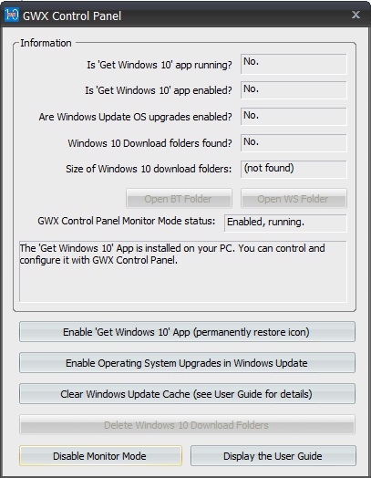 CPU runs at close to 100% all the time, regardless of usage-gwx-control-panel.jpg